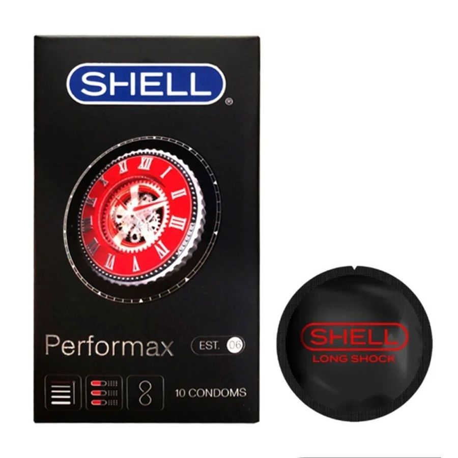 Bao Cao Su Shell Performax 6 in 1 - Kéo Dài Thời Gian - Gai Liti- Hộp 10 Cái 664521