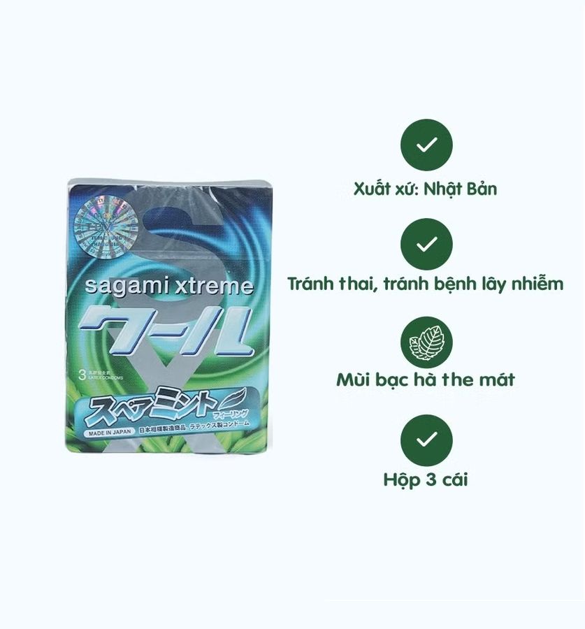 Bao cao su kéo dài thời gian Sagami kèm Promescent 669132