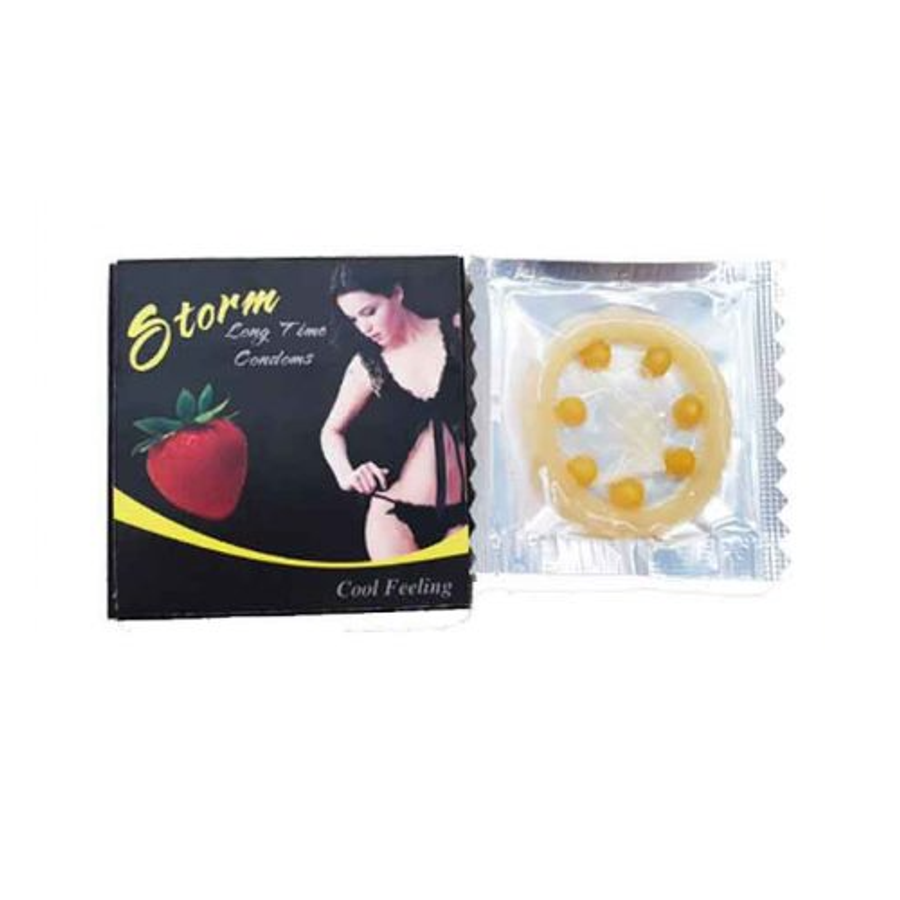 Bao Cao Su Storm 7 Bi Lớn Hương Dâu - Lốc 10 Chiếc 669389