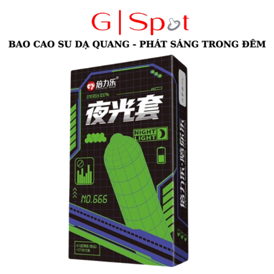 Bao Cao Su Dạ Quang HBM, Phát Sáng - Hộp 7 cái 670775