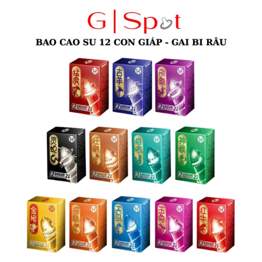 Bao Cao Su 12 Con Giáp - Gai Bi Đầu Thú Độc Lạ - Hàng Loại 1 670800