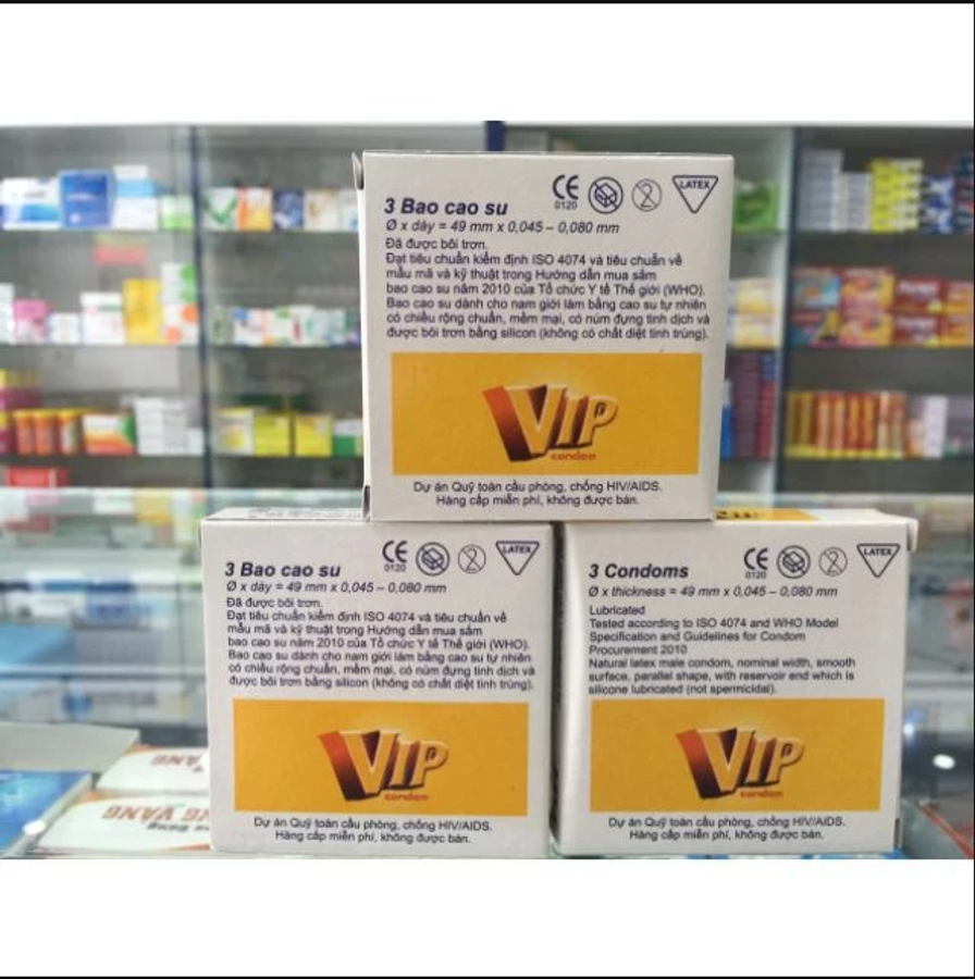 Bao Cao Su Gia Đình Vip Plus 144 Cái( Màu Trắng) 670927