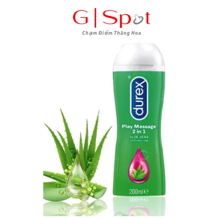 Gel Boi Tron Durex Play Massage 2 In 1 Hương Bạc Hà Lô Hội 670948