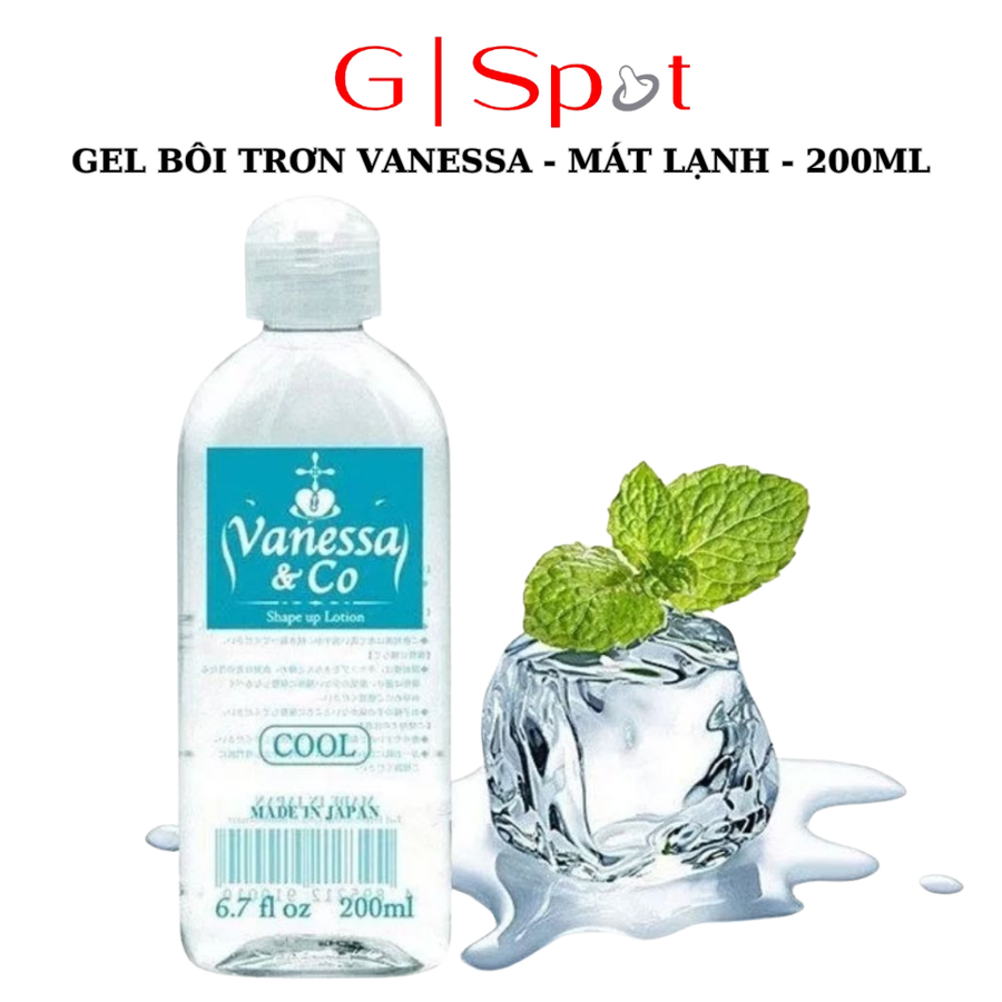  Gel Boi Tron Gốc Nước Vanessa Mát Lạnh Bạc Hà & Co Cool Nhập Khẩu Nhật Bản 200ml 670964