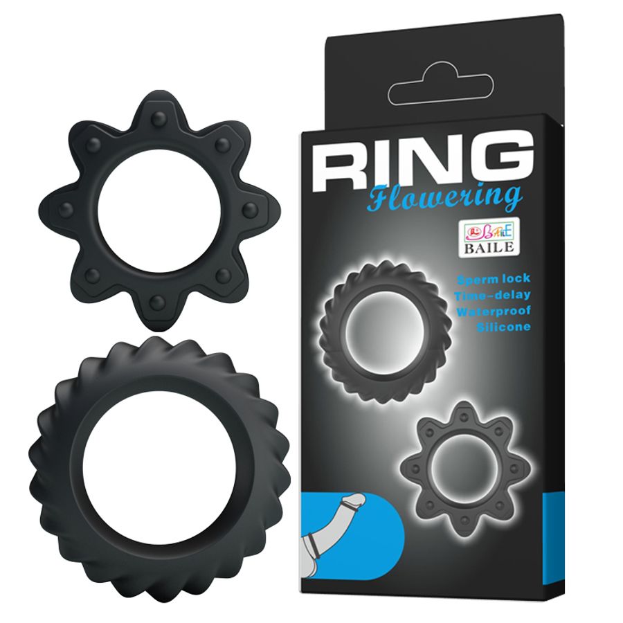 Bộ 2 Vòng Đeo Dương Vật Cockrings Flowering Giúp Nam Giới Cương Cứng Hơn 719052