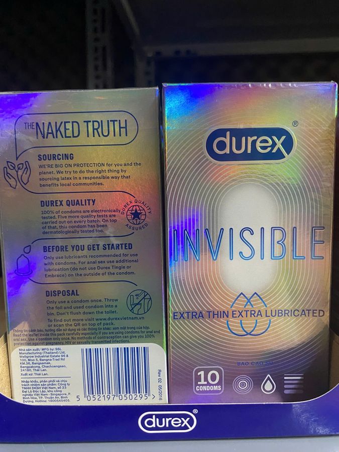 Bao Cao Su Durex Invisible Chính Hãng - Siêu Mỏng, Cảm Giác Như Không 719167