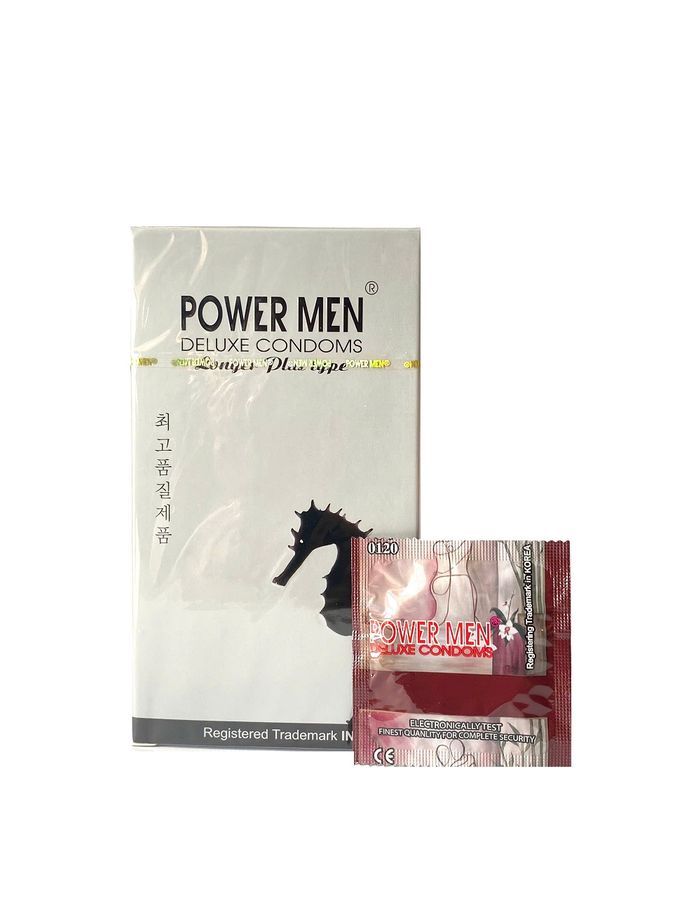 Bao cao su gân gai kéo dài thời gian Power Men Longer Plus 719241