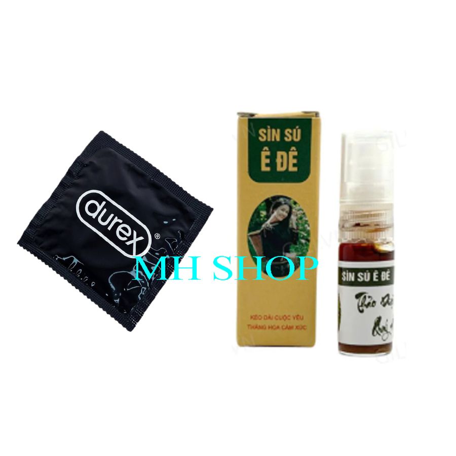 Combo kéo dài mini tiện lợi 1 chiếc bao cao su durex tặng lọ sìn xịt 3ml 720255