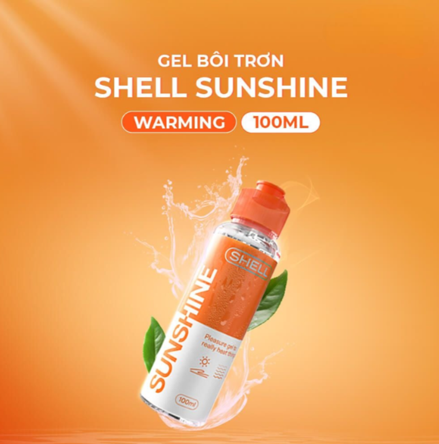 Gel boi tron nóng ấm Shell Sunshine - Chai 100ml | SHELL CHÍNH HÃNG 720395