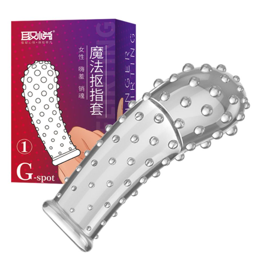 Bao Cao Su Đeo Ngón Tay Có Gai Les TPE G-Spot - Hộp 1 Cái 720425