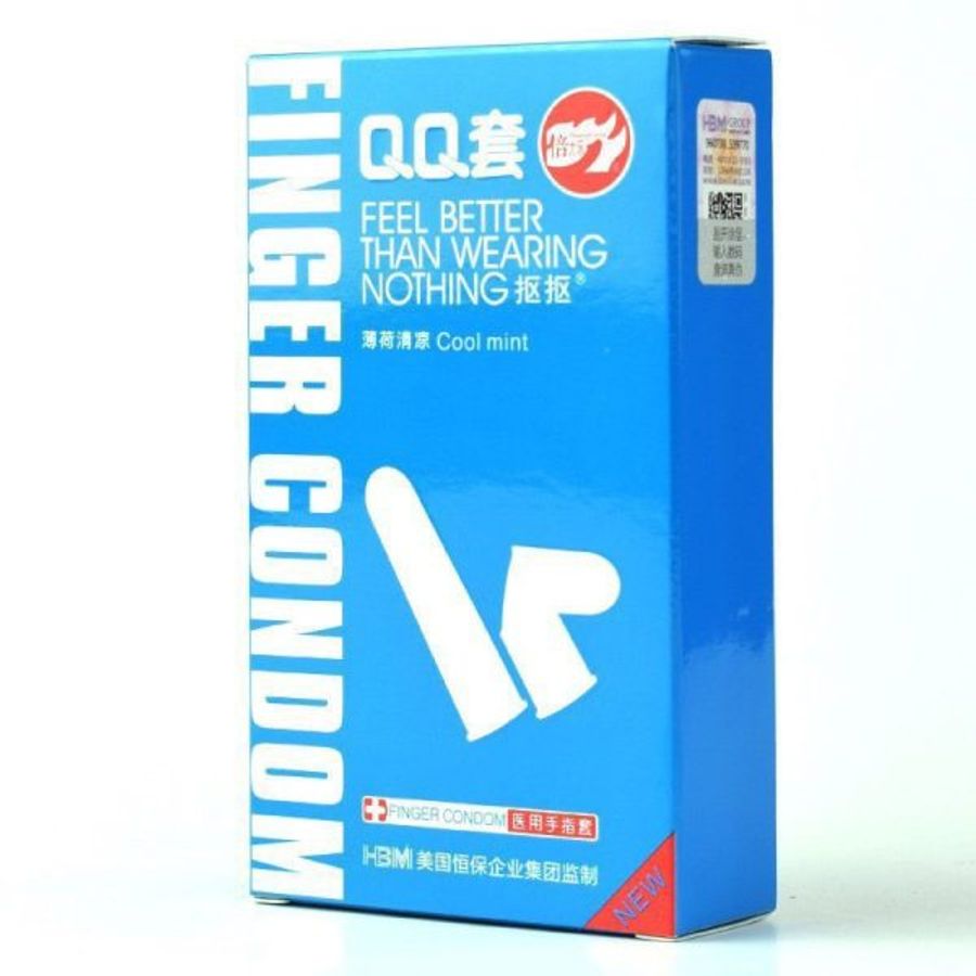Bao Cao Su Ngón Tay QQ - Siêu Mỏng Bạc Hà, Hộp 10 Cái 720680