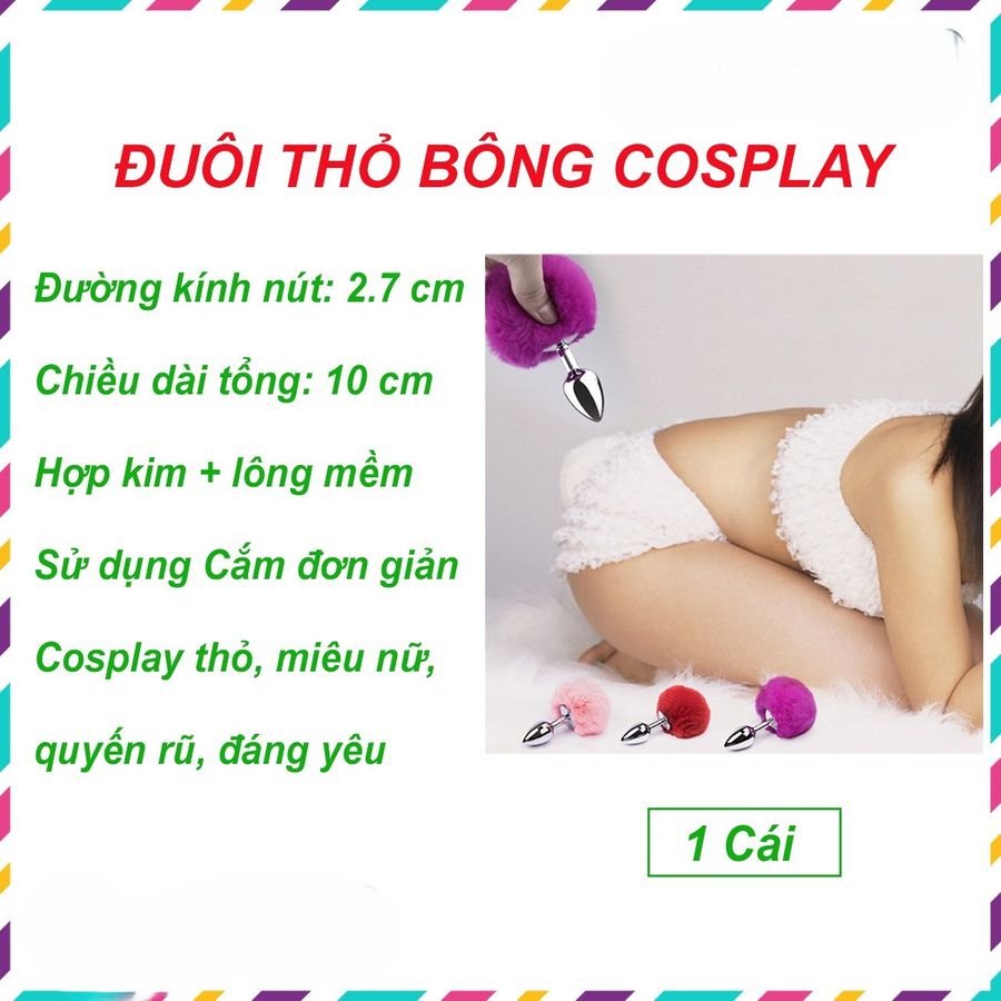 Đuôi Thỏ Y Tá Xinh Đẹp Inox Lông Mềm – Cosplay Siêu Đáng Yêu, Thăng Hoa Đam Mê