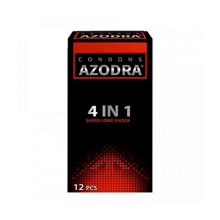 Bao cao su Azodra 4 in 1 Super Long Shock hộp 12 chiếc 732968