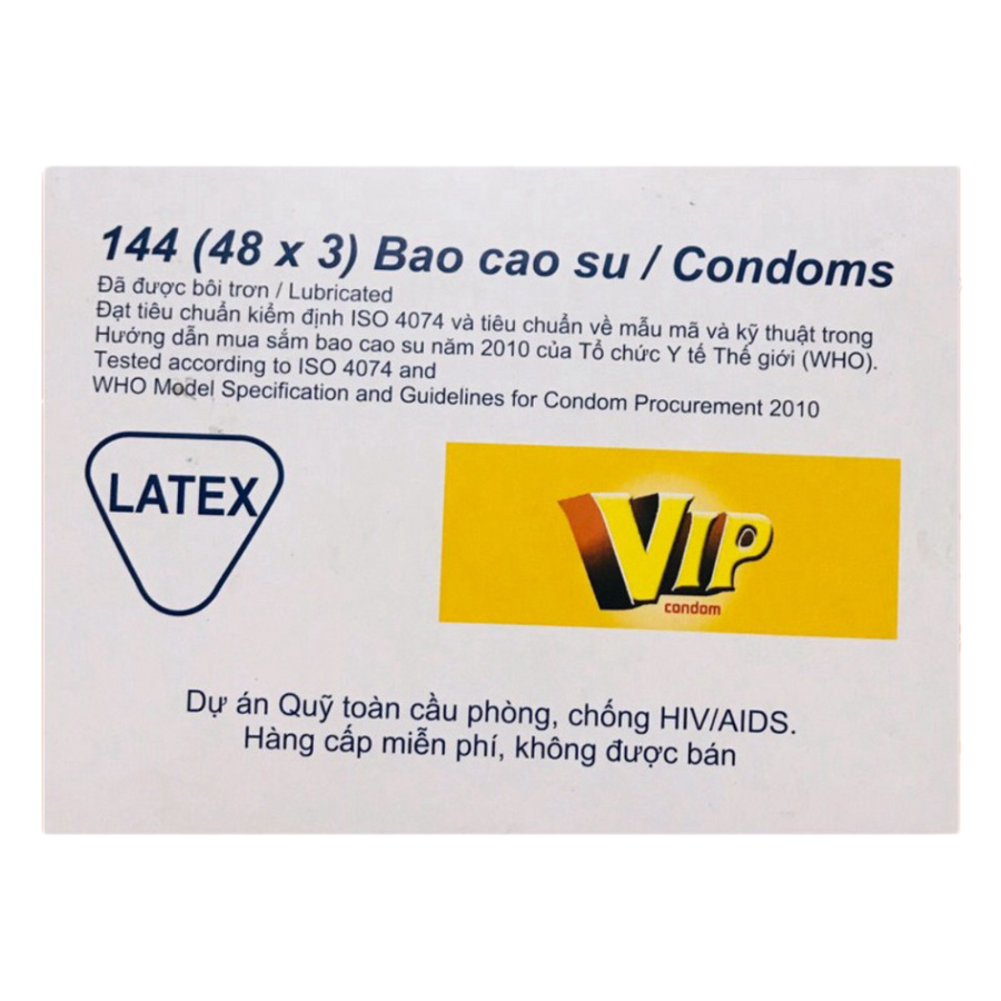 Bao Cao Su Vip Cho Gia Đình, Khách Sạn Hộp 144 Cái