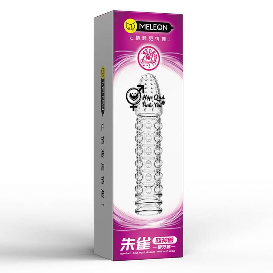 Bao Cao Su Đôn Dên Meleon Rosefinch – Silicon Y Tế Siêu Mềm, Tăng Kích Thước 2-3cm & Hàng Trăm Gai Nhỏ Massage Tăng Khoái Cảm (Hộp 1 Cái) 749267