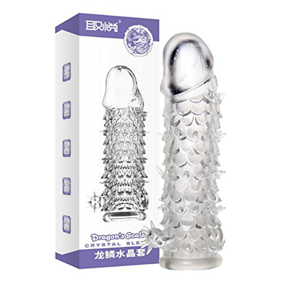 Bao Cao Su Đôn Dên Vảy Cá Dragon's Scale – Tăng Kích Thước 3cm, Thiết Kế Vảy Gai Massage & Kéo Dài Thời Gian (Hộp 1 Cái)