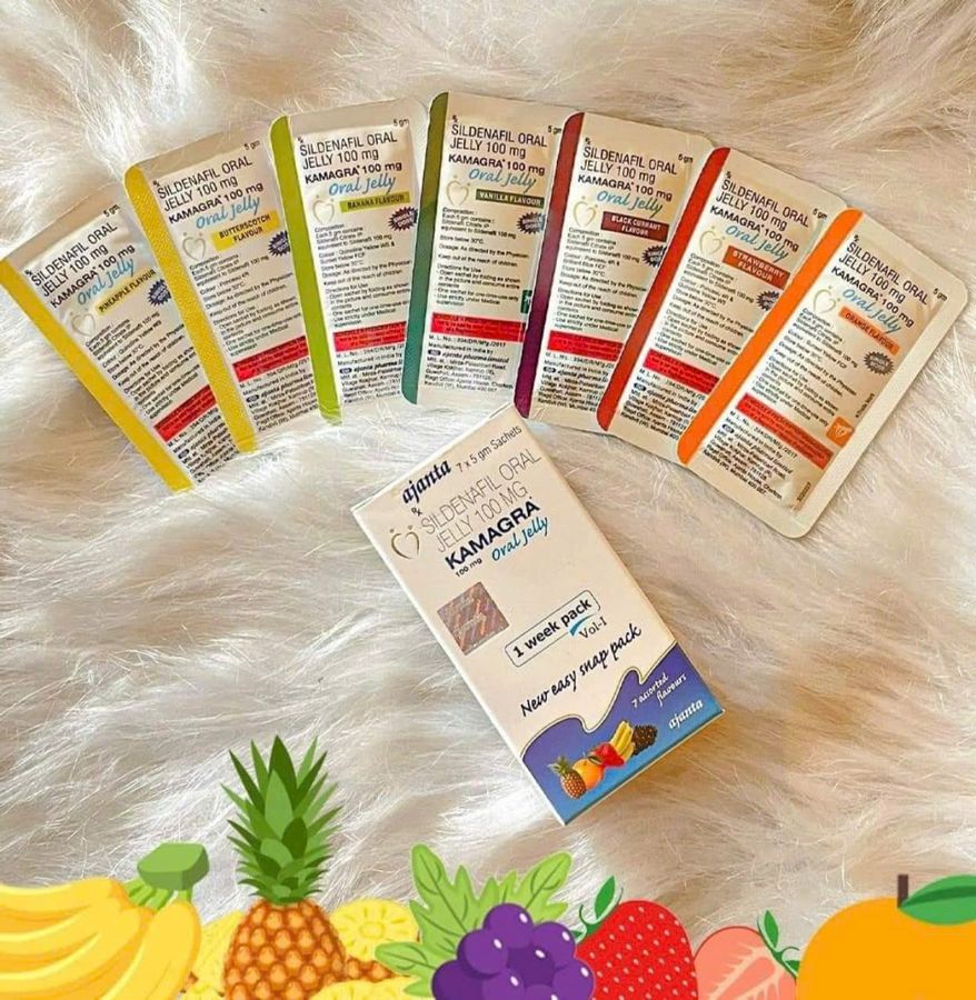 Hộp 7 gói Thạch siro hương trái cây, bổ sung vitamin và khoáng chất  749995