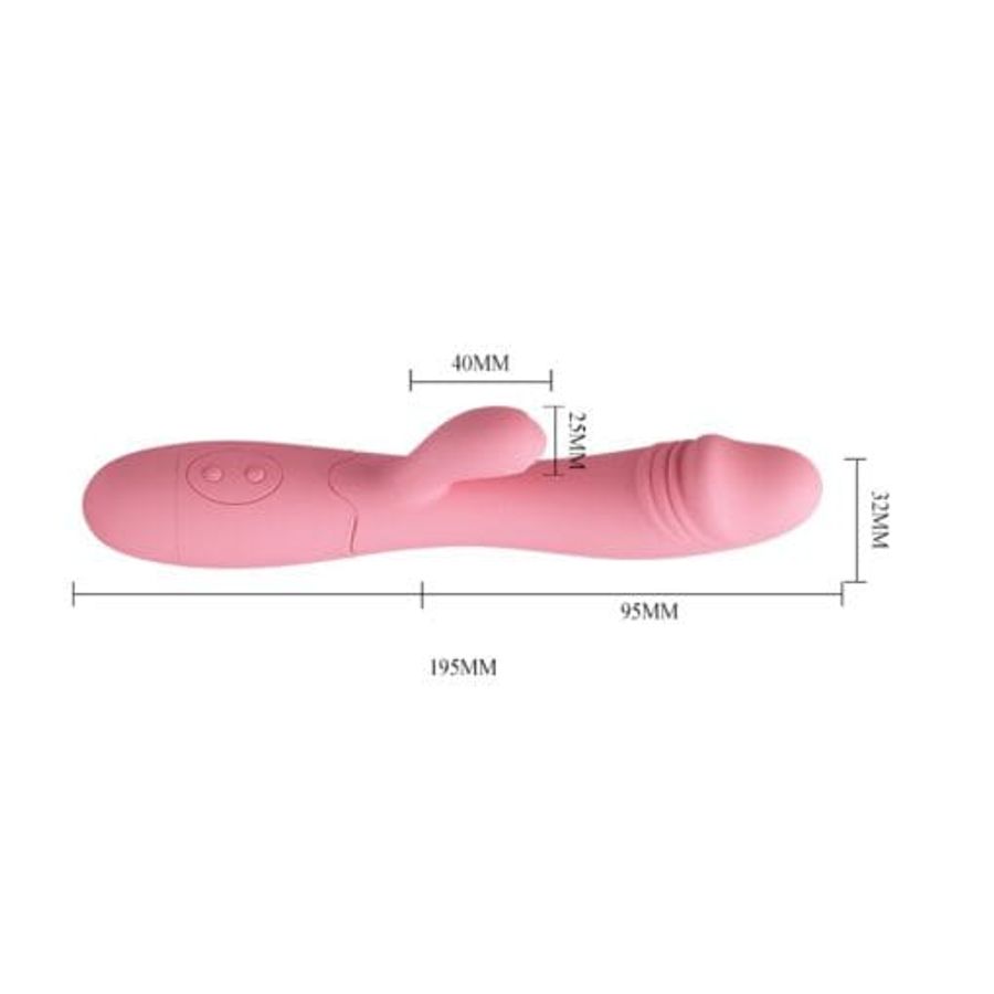 Máy Rung Tai Thỏ Pretty Love Snappy – 30 Chế Độ Rung Xoay, Silicon Y Tế Cao Cấp, Sạc USB 751999