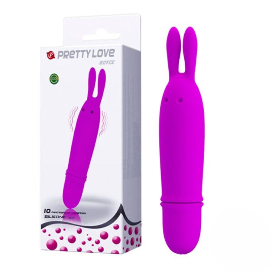 Trứng Rung Mini Tai Thỏ Pretty Love Boyce Kích Thích Đa Điểm G – 10 Chế Độ Rung Cao Cấp (Hãng Lybaile)