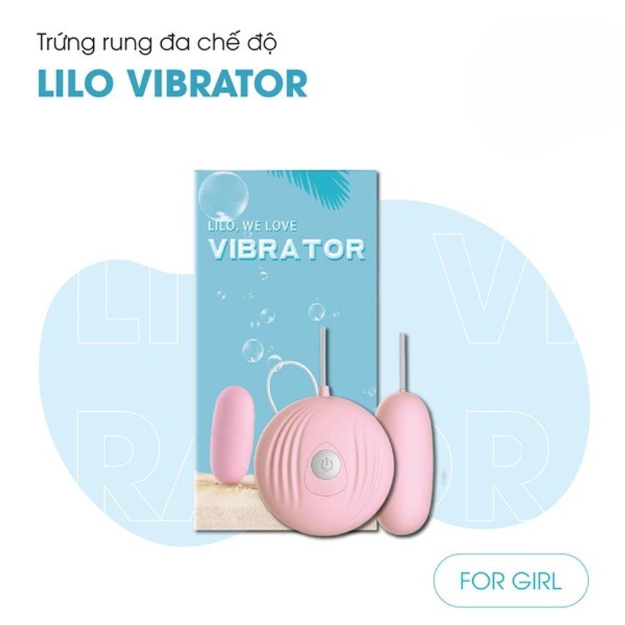 Trứng Rung Cao Cấp 1 Đầu Lilo Vibrator Đa Chế Độ – Thiết Kế Nhỏ Gọn Có Remote Điều Khiển 