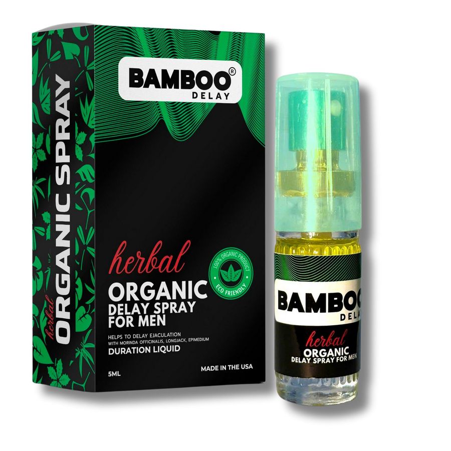 Chai Xịt Kéo Dài Thời Gian Bamboo Herbal Organic 5ml – Thảo Mộc Thiên Nhiên USA Không Nóng Rát