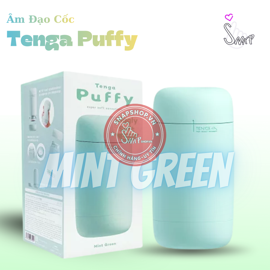 (Snapshop) Âm Đạo Cốc Tenga Puffy Mint Green Chính Hãng