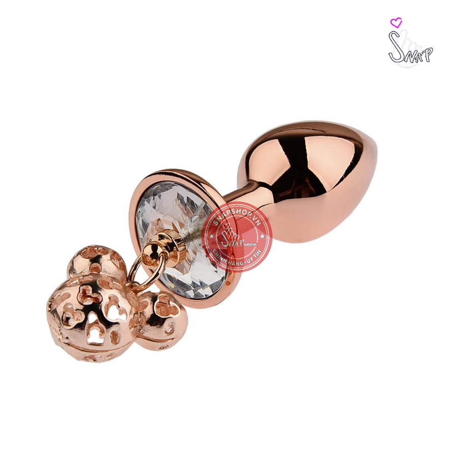 (Snapshop) Phích Cắm Hậu Môn Inox Mickey Gold Chính Hãng