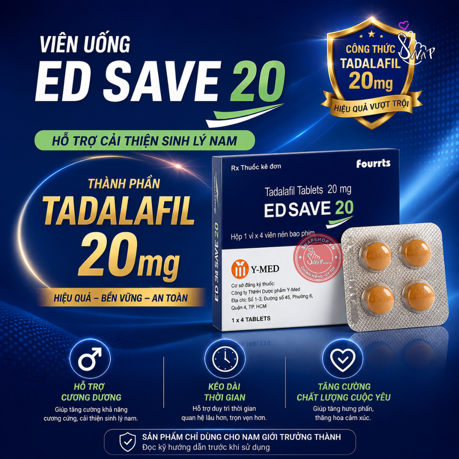(Snapshop) Viên Uống , Tăng Cường Sinh Lý Edsave 20 Chính Hãng