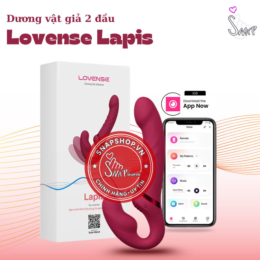 (Snapshop) Dương Vật Giả Lovense Lapis 2 Đầu Chính Hãng