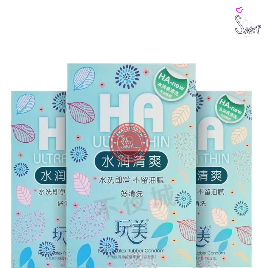 (Snapshop) Bao Cao Su Gia Đình Siêu Mỏng HA Ultra Thin Chính Hãng