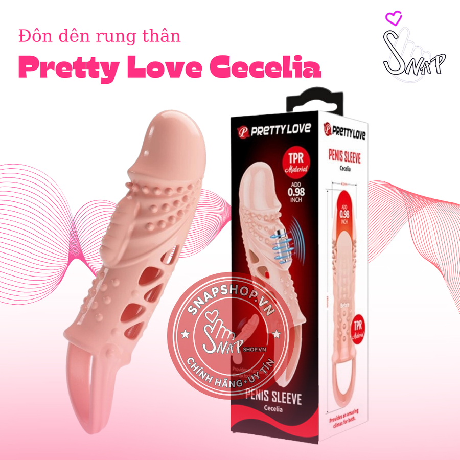 (Snapshop) Đôn Dên Pretty Love Cecelia Rung Thân Chống Tuột Chính Hãng