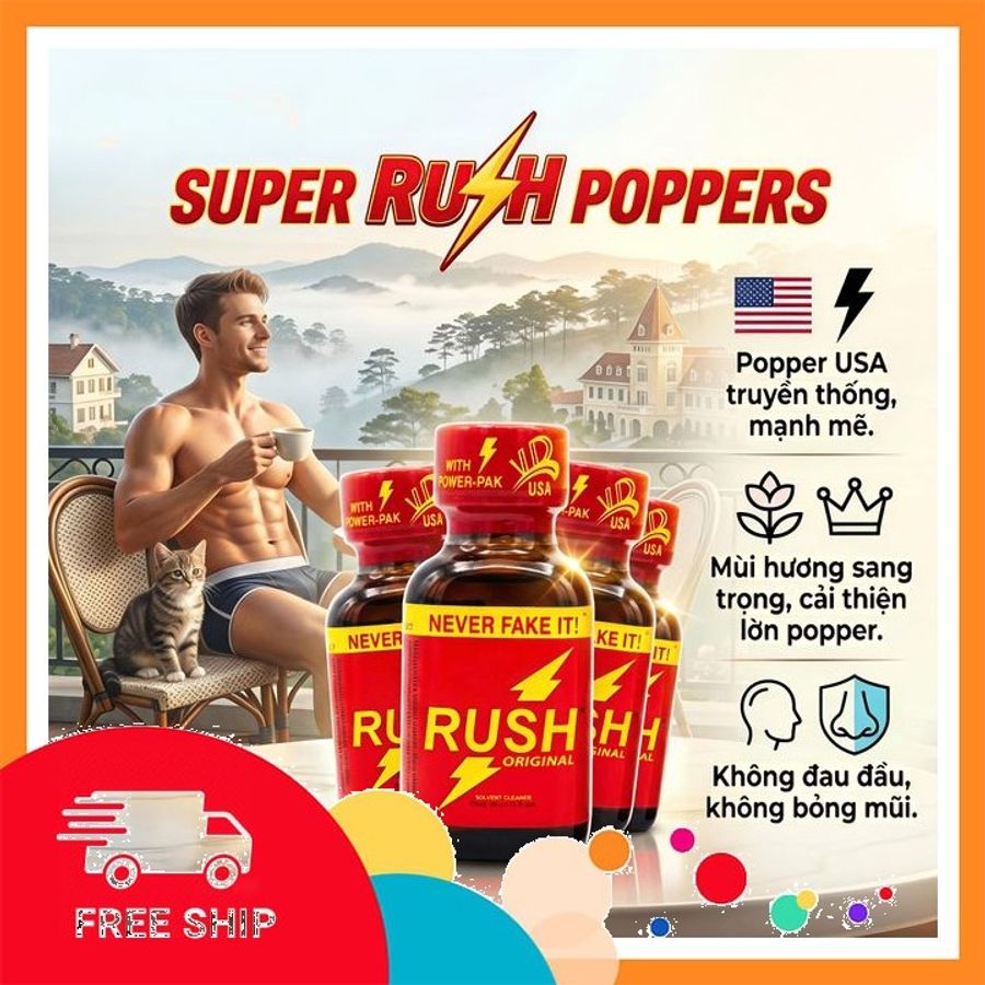 (Che Tên Khi Giao) Popper 30ml USA ưu đãi giá sốc, Cực Mạnh, Bao Phê Hỗ Trợ 24/7