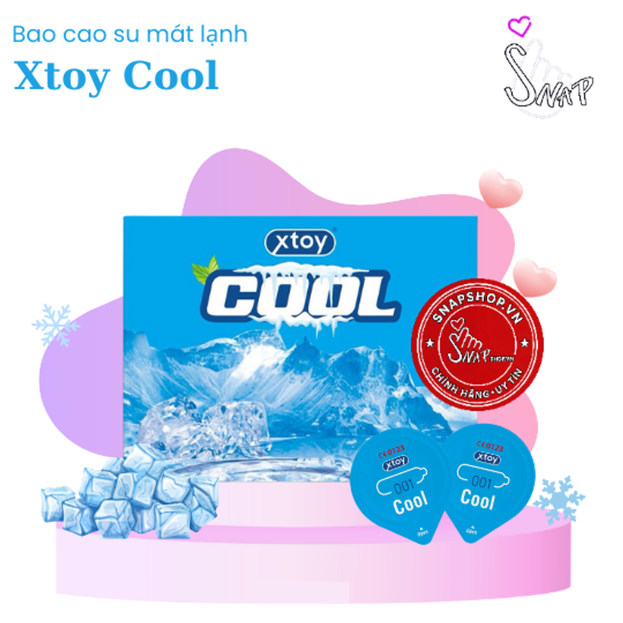 (Snapshop) Bao Cao Su Gân Gai Hương Việt Quất Mát Lạnh Xtoy Cool Chính Hãng