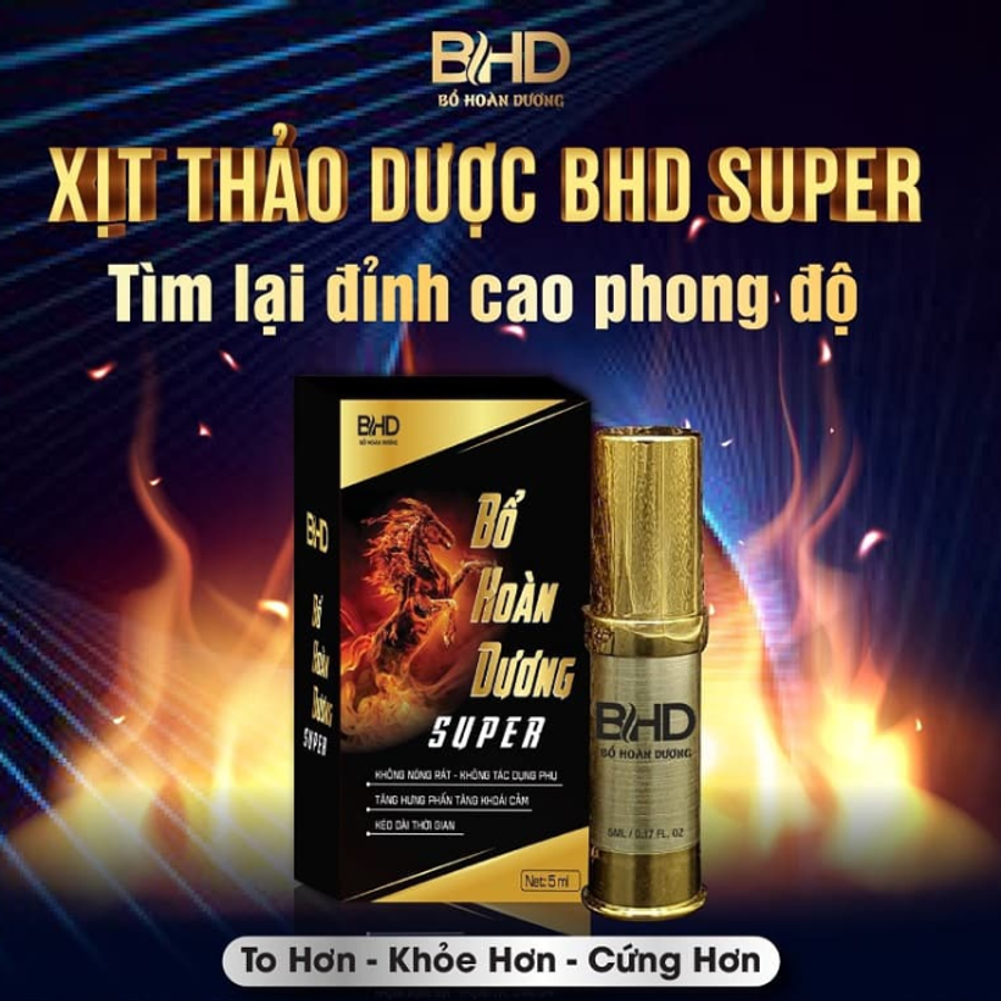 Chai Xịt Bổ Hoàn Dương Super Chính Hãng - Xịt Bản Lĩnh Phái Mạnh