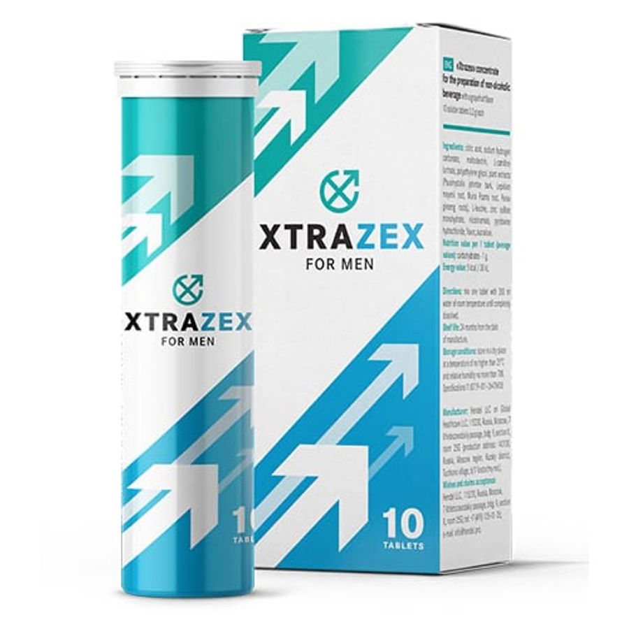 Viên sủi hỗ trợ  tăng cường sinh lý Xtrazex Hộp 10 Viên