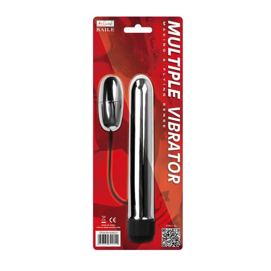 Multiple Vibrator Que massage kết hợp trứng rung inox