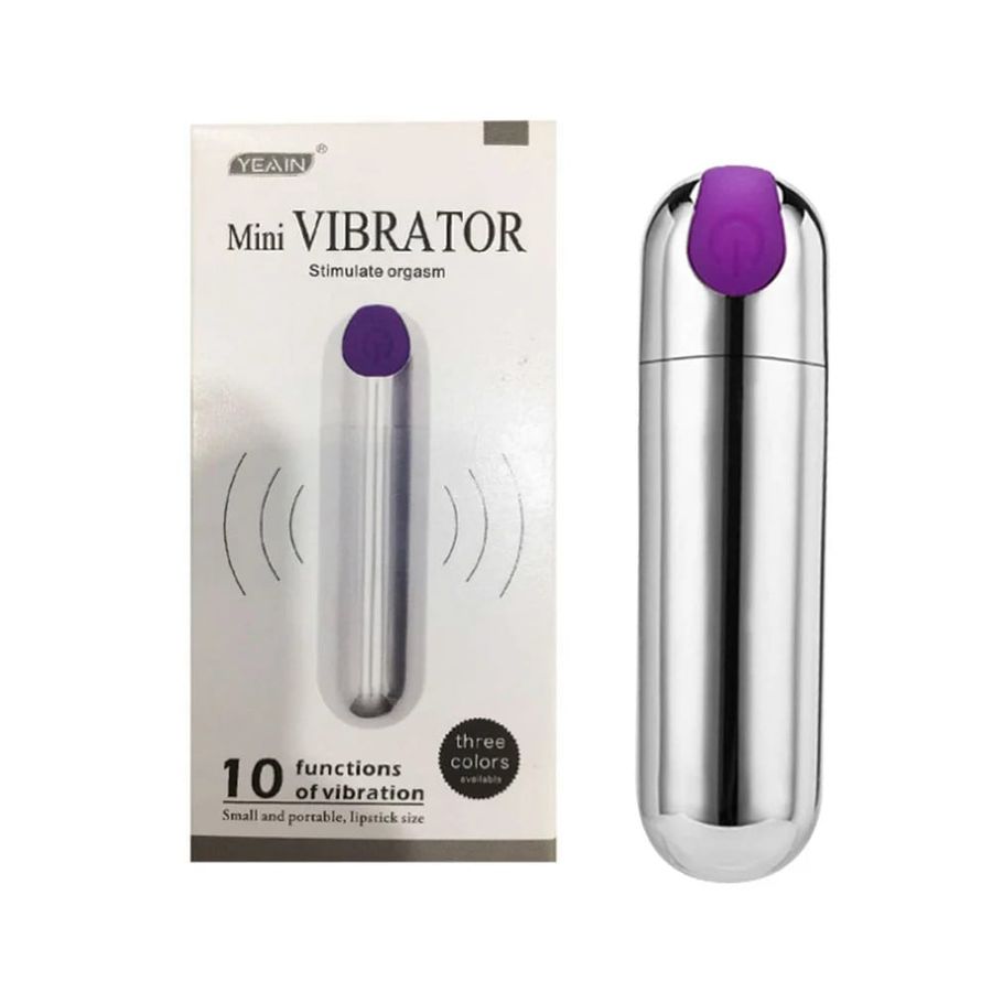 Trứng rung hình viên đạn, 10 chế độ rung, sạc điện Mini Vibrator 660833