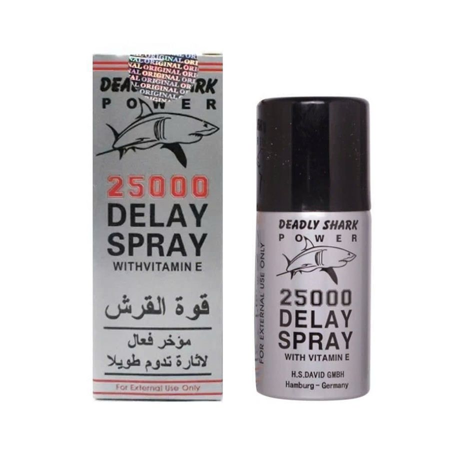 Chai xịt Đức Power Deadly Shark 25000 kéo dài thời gian 40ml