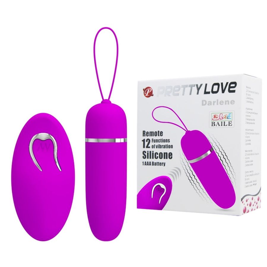 Trứng rung 1 đầu 12 chế độ rung, pin Pretty Love Darlene