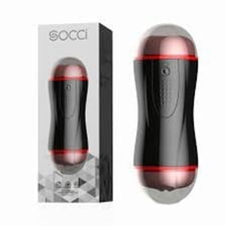 Âm đạo giả rung silicone mềm Socci