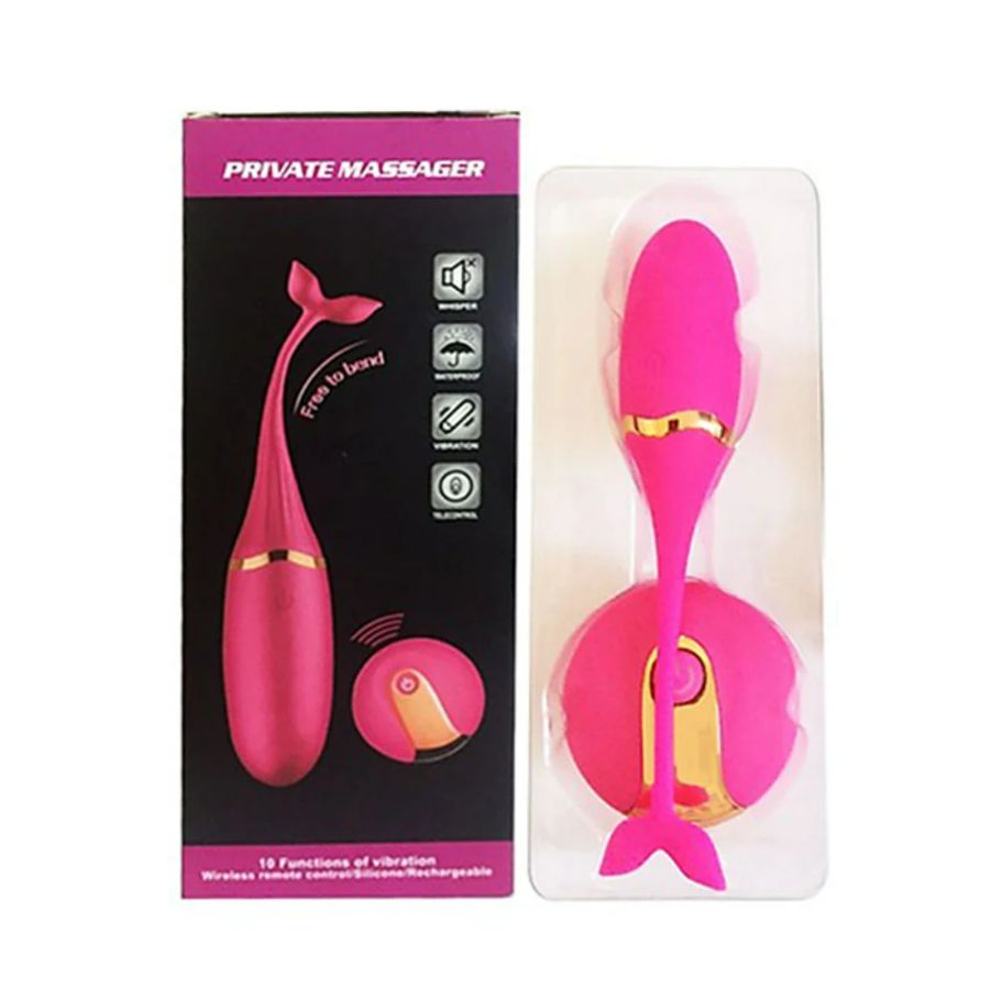 Trứng rung hình  không dây sạc điện Dolphin Vibrator