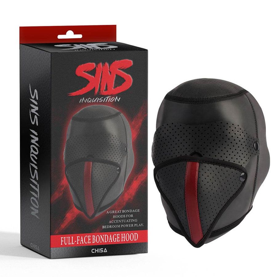 Mặt nạ BDSM Chisa Sins Inquisition Full-face Bondage Hood 662511