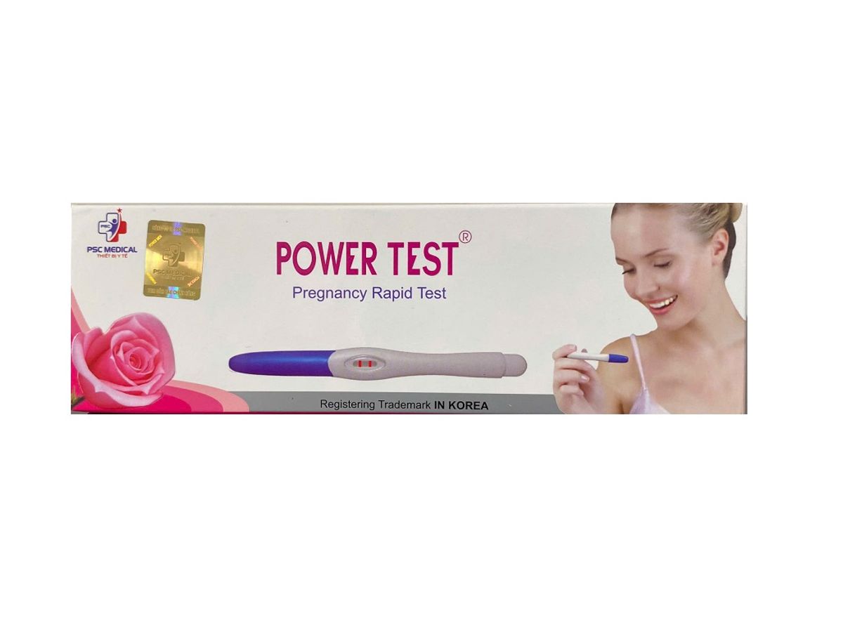 Bút Thử Thai POWER TEST - Phát Hiện Thai Sớm Nhanh Chóng, Dễ Sử Dụng Tại Nhà - Hàng Chính Hãng PSC Medical 719287