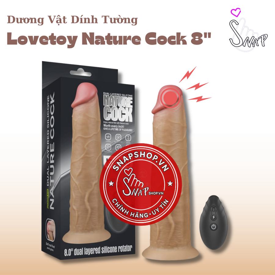 (Snapshop) Dương Vật Dính Tường Lovetoy Nature Cock 8