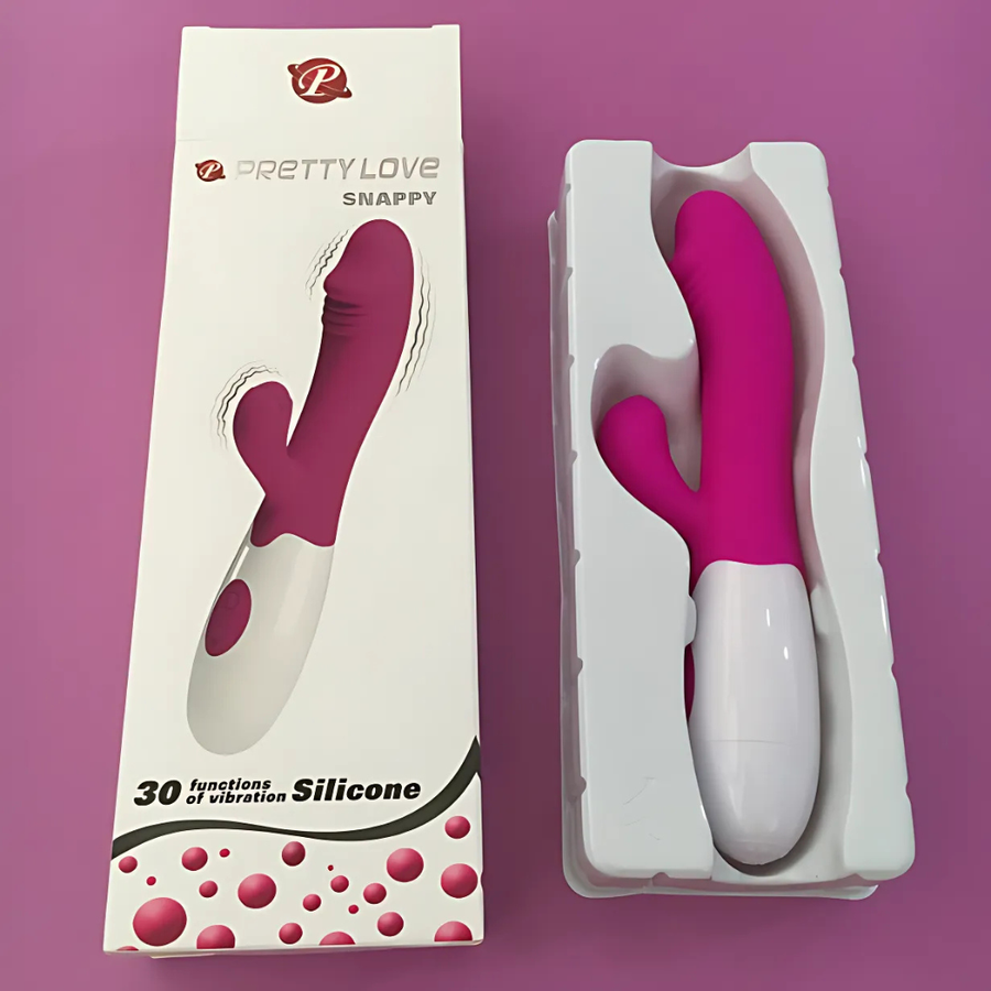 Dương vật giả Pretty Love silicon rẽ nhánh 12 Chế Độ Rung 719412
