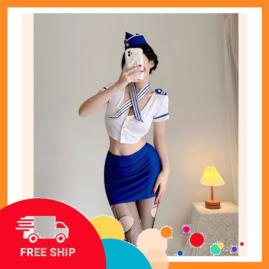 (Che Tên Khi Giao) Đồ Cosplay Nữ Học Sinh Hầu Gái Gợi Cảm - N721 Chuẩn Auth