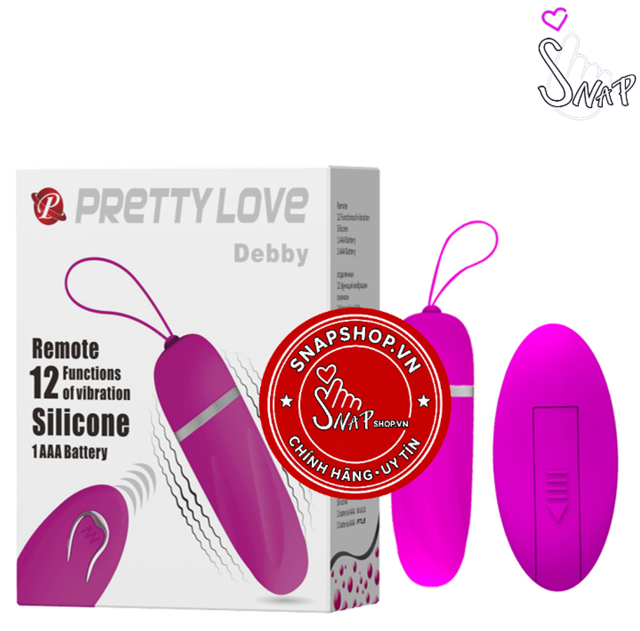 (Snapshop) Trứng Rung Pretty Love Debby 12 Chế Độ Rung Chính Hãng