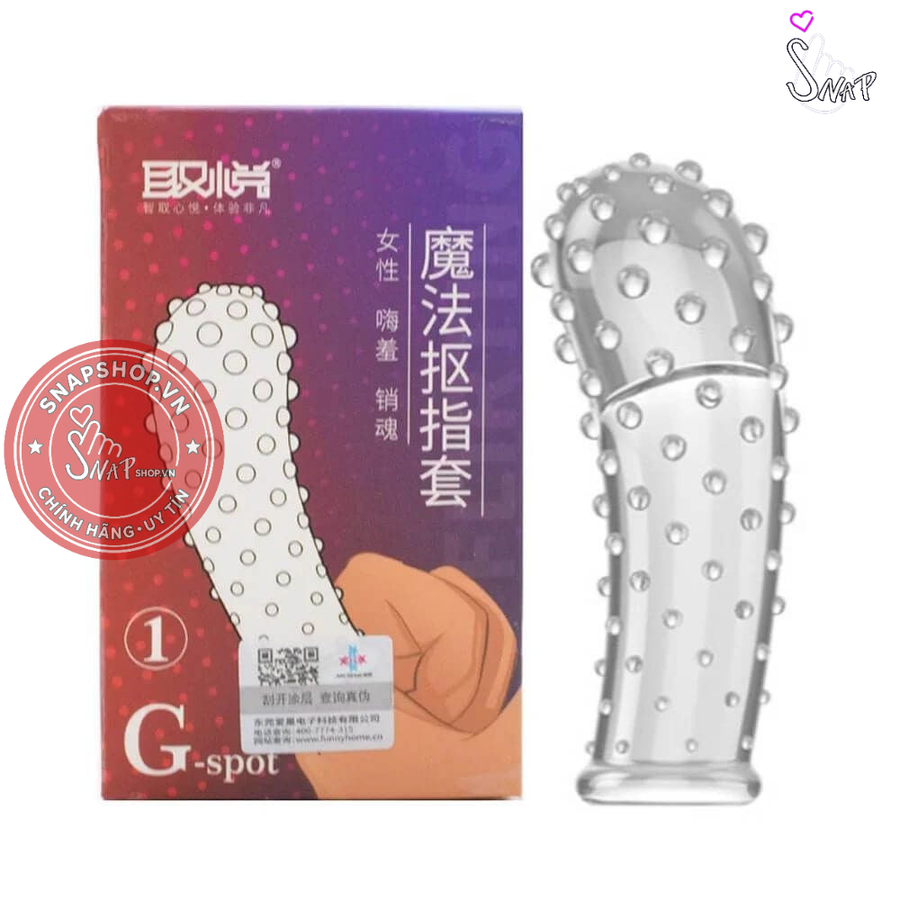 (Snapshop) Bao Cao Su Ngón Tay Gân Gai Lớn Aichao G Spot 1 Chính Hãng