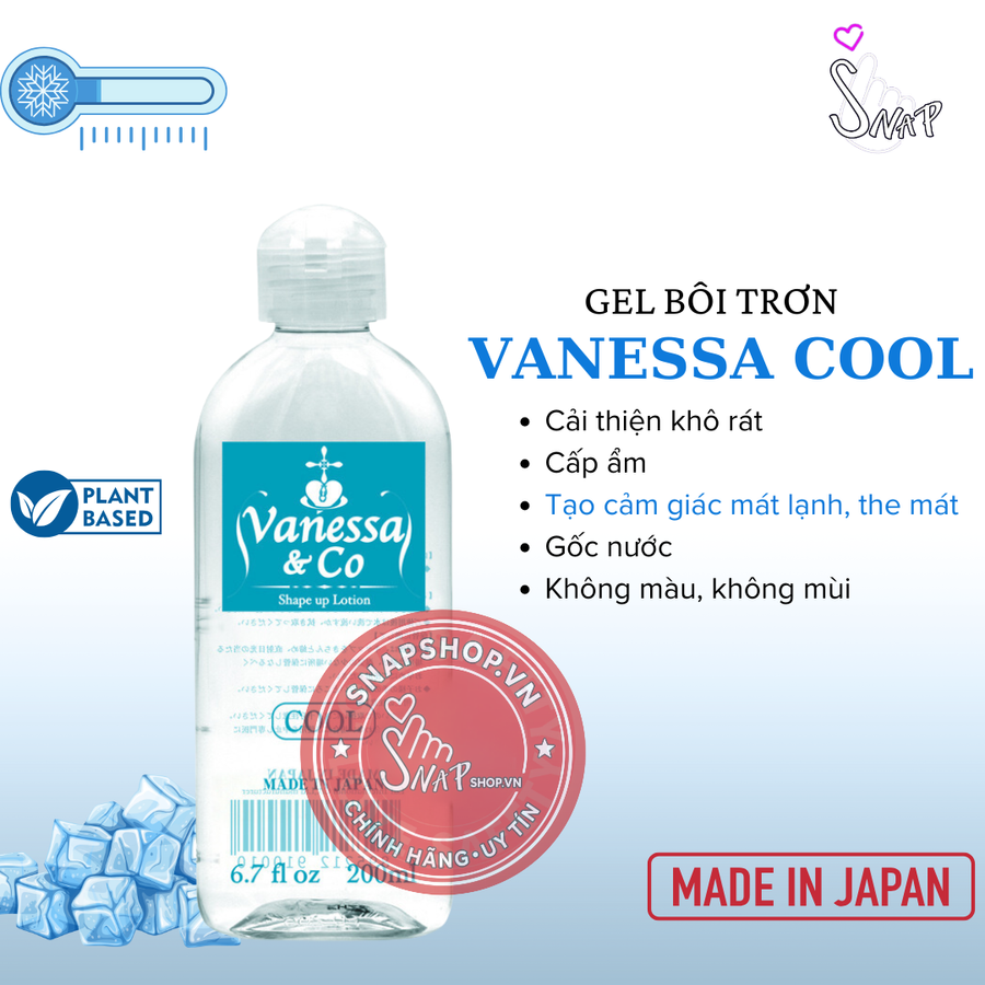 (Snapshop) Gel Bôi Trơn Cấp Ẩm Vanessa & Co Cooling Mát Lạnh Chính Hãng