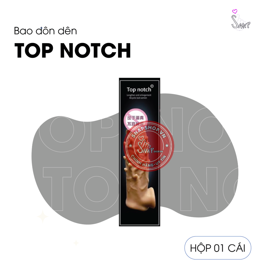 (Snapshop) Đôn Dên Tăng Kích Thước Top Notch Gai Nổi, Chống Tuột Chính Hãng